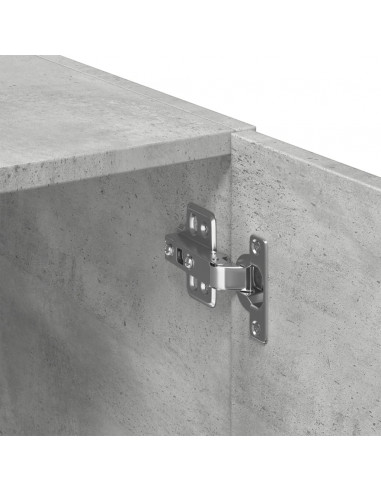 Mobile Sottile Grigio Cemento 50x42,5x225 cm in Truciolato