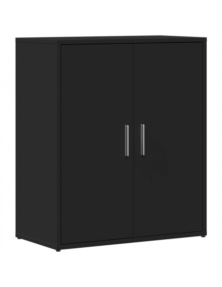 Credenze 2 pz Nere 60x31x70 cm in Legno Multistrato
