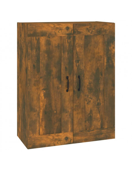 Armadietto Pensile a Parete Rovere Fumo 69,5x32,5x90 cm
