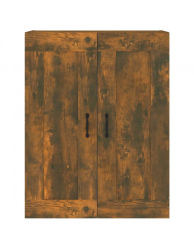 Armadietto Pensile a Parete Rovere Fumo 69,5x32,5x90 cm