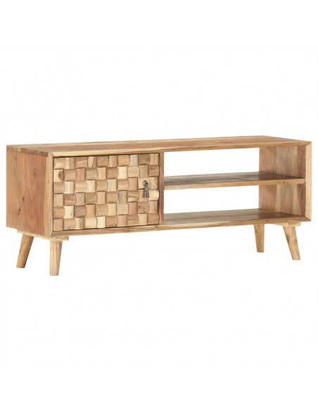 Mobile Porta TV 100x35x40 cm in Legno Massello di Acacia