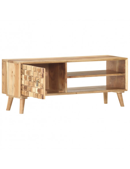 Mobile Porta TV 100x35x40 cm in Legno Massello di Acacia