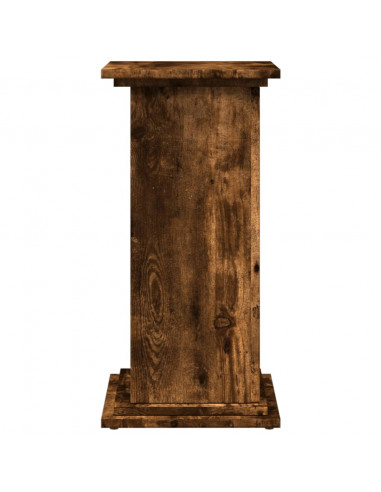 Espositore con Portaoggetti Rovere Fumo 31x30x60cm Truciolato