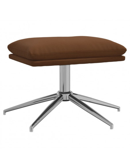 Sgabello Marrone 60x60x35 cm in Microfibra