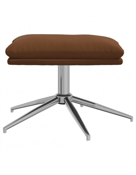 Sgabello Marrone 60x60x35 cm in Microfibra