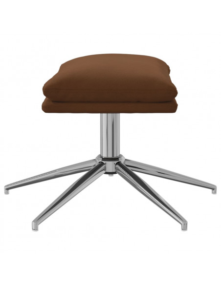 Sgabello Marrone 60x60x35 cm in Microfibra