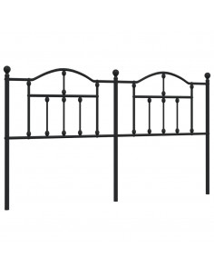 Testiera in Metallo Nero 180 cm 2