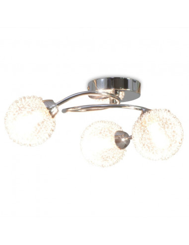 Lampadario da Soffitto con 3 Lampadine LED G9 120 W