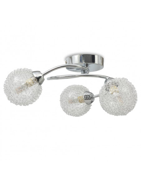 Lampadario da Soffitto con 3 Lampadine LED G9 120 W