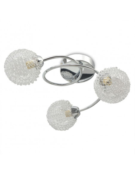 Lampadario da Soffitto con 3 Lampadine LED G9 120 W