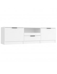 Mobile Porta TV Bianco 140x35x40 cm in Legno Multistrato 2