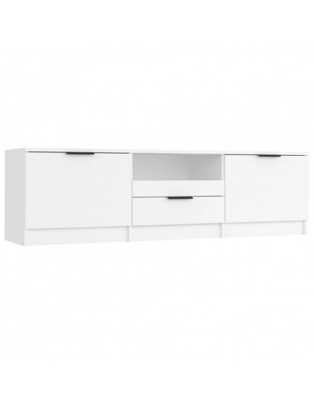 Mobile Porta TV Bianco 140x35x40 cm in Legno Multistrato