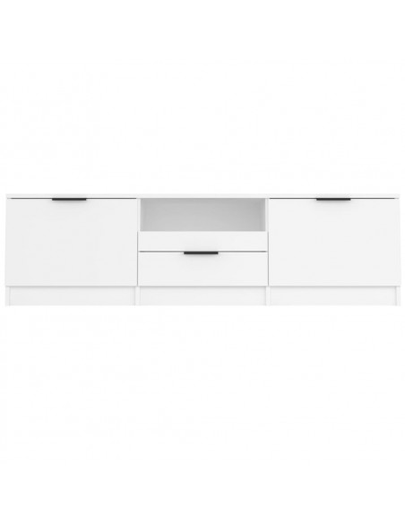 Mobile Porta TV Bianco 140x35x40 cm in Legno Multistrato