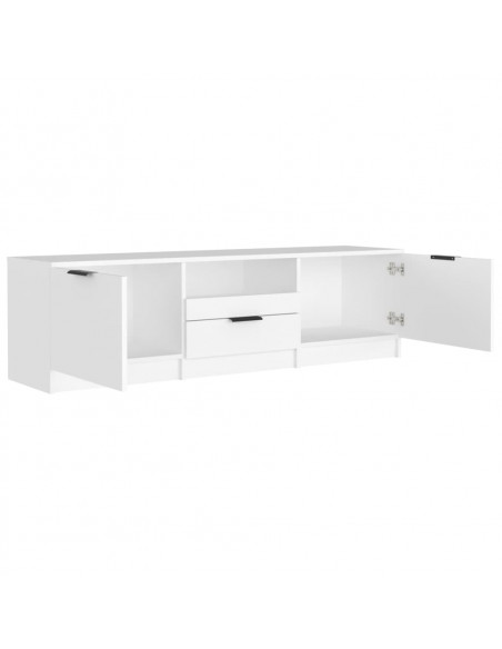 Mobile Porta TV Bianco 140x35x40 cm in Legno Multistrato