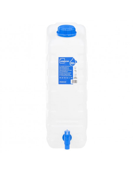 Contenitore Acqua con Rubinetto Trasparente 22 L in Plastica