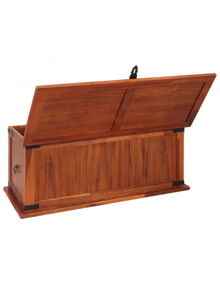 Cassapanca 90x45x40 cm in Legno Massello di Acacia