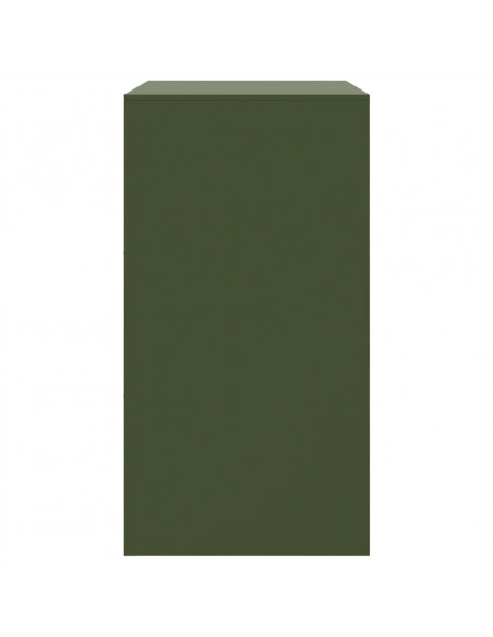 Credenza Verde Oliva 67x39x73 cm in Acciaio