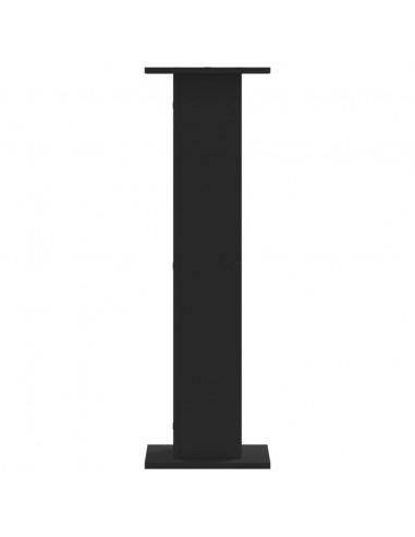 Supporti Altoparlanti 2 pz Neri 30x30x95cm in Legno Multistrato