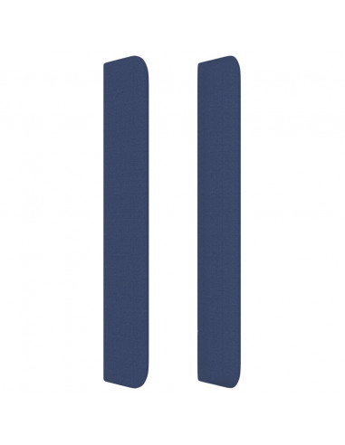 Testiera ad Orecchio Blu 103x16x118/128 cm in Tessuto