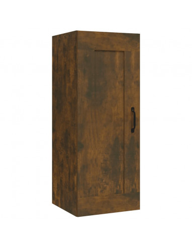 Mobile Pensile Rovere Fumo 35x34x90 cm in Legno Multistrato