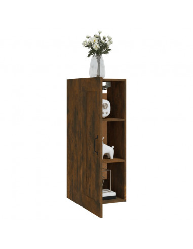 Mobile Pensile Rovere Fumo 35x34x90 cm in Legno Multistrato