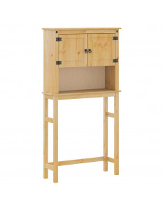 Mobile Lavatrice da Bagno Corona in Legno Massello di Pino 2