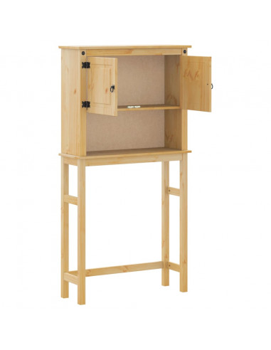 Mobile Lavatrice da Bagno Corona in Legno Massello di Pino