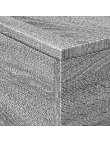 Tavolino da Salotto con Luci LED Grigio Sonoma 50x50x40 cm