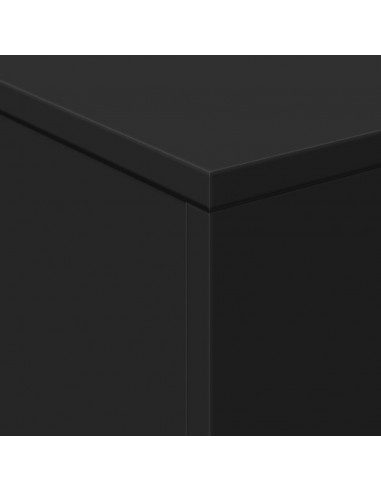 Tavolino da Salotto con Luci LED Nero 50x50x40 cm