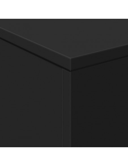 Tavolino da Salotto con Luci LED Nero 50x50x40 cm