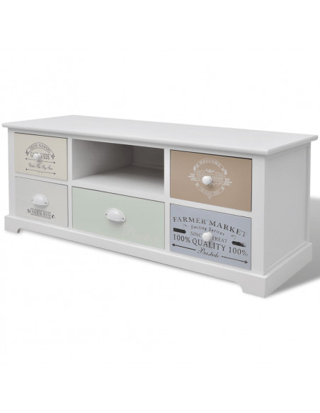 Mobile Porta TV in Stile Francese in Legno