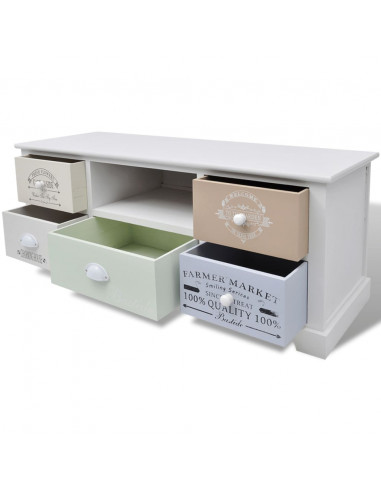 Mobile Porta TV in Stile Francese in Legno