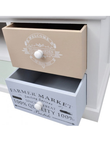 Mobile Porta TV in Stile Francese in Legno