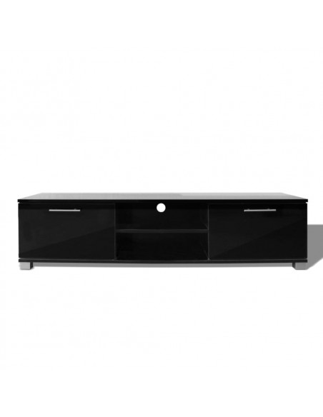 Mobile Porta TV Nero Lucido 120x40,5x35 cm