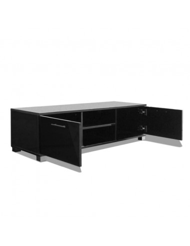 Mobile Porta TV Nero Lucido 120x40,5x35 cm