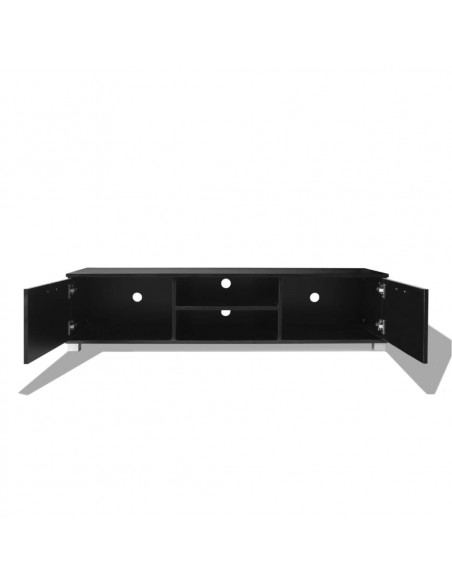 Mobile Porta TV Nero Lucido 140x40,5x35 cm