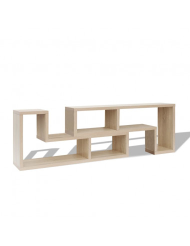 Mobile Porta TV Doppio a L Colore Rovere