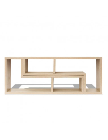 Mobile Porta TV Doppio a L Colore Rovere