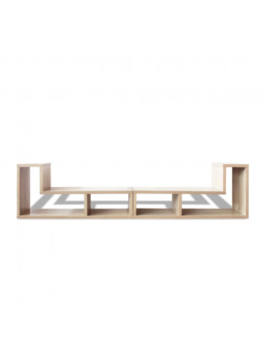 Mobile Porta TV Doppio a L Colore Rovere