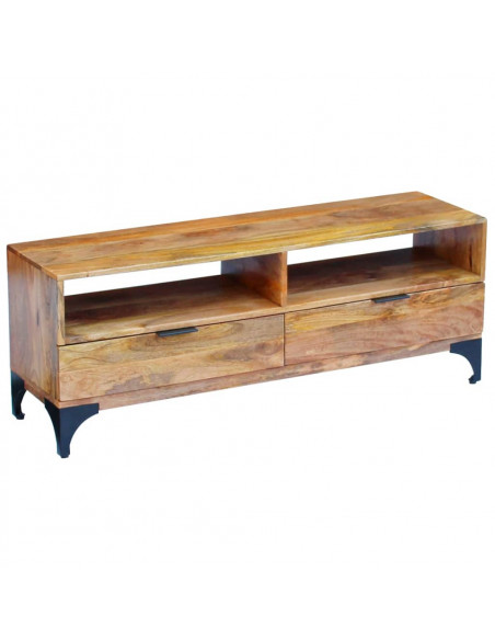 Mobile Porta TV in Legno di Mango 120x35x45 cm