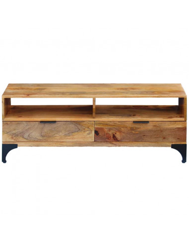 Mobile Porta TV in Legno di Mango 120x35x45 cm