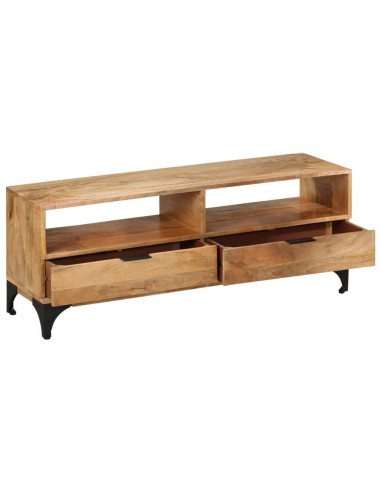 Mobile Porta TV in Legno di Mango 120x35x45 cm