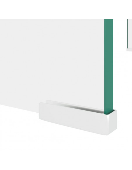 Mobile/Rialzo Porta TV in Vetro Trasparente 80x30x13 cm