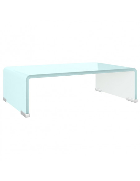 Supporto TV / Rialzo Monitor in Vetro Verde 40x25x11 cm