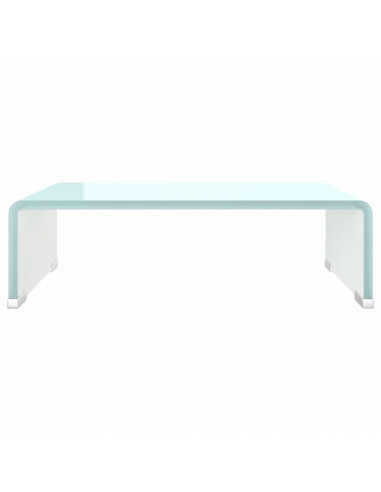 Supporto TV / Rialzo Monitor in Vetro Verde 40x25x11 cm