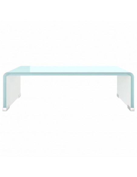 Supporto TV / Rialzo Monitor in Vetro Verde 40x25x11 cm