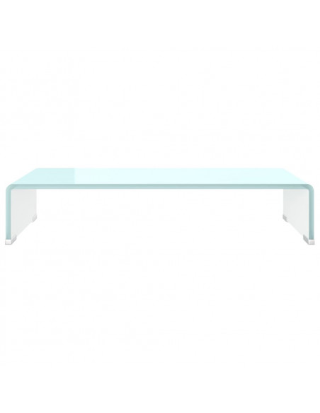 Supporto TV / Rialzo Monitor in Vetro Verde 60x25x11 cm