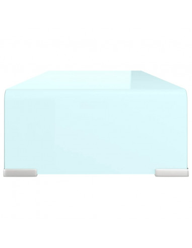 Supporto TV / Rialzo Monitor in Vetro Verde 60x25x11 cm