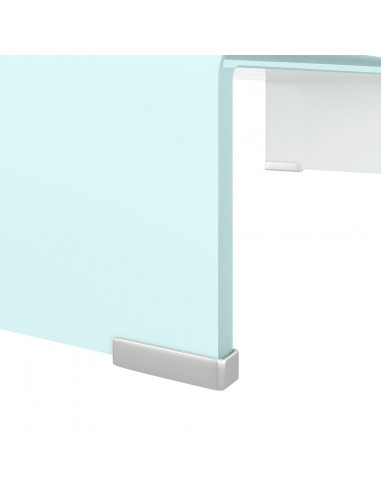 Supporto TV / Rialzo Monitor in Vetro Verde 60x25x11 cm