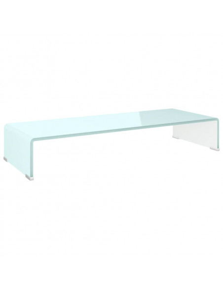 Supporto TV / Rialzo Monitor in Vetro Verde 80x30x13 cm